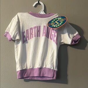 Vintage NWT Kids Shirt - White and Purple